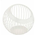 Corbeille  fruits - non spcifi - bol en acier au carbone - 20x19 cm - blanc - design contemporain