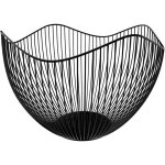 Corbeille � fruits en m�tal panier de stockage moderne pour pain et snacks noir mat 255 x 13 cm �l�gant ...