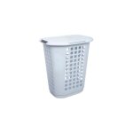 5five - panier  linge plastique 63l hugger blanc