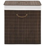 Corbeille à linge / panier à linge - jili - rectangulaire bambou - marron foncé newneuf1212982 Corbeille à linge / panier à linge - jili - rectangulaire bambou - marron foncé newneuf1212982