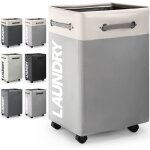 Corbeille  linge pliant  roulettes 74l panier  linge de rangement pliable collecteur de buanderie ...