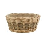 Corbeille  pain en osier et jute