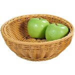 Corbeille - paniere kesper - 19802 - corbeille de fruits / pain plastique marron 24 cm