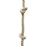 Corde descalade avec n?uds pour balanoire trigano - pour enfants de 3  12 ans - longueur 315 m