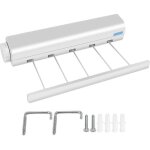 Corde à linge rétractable corde à linge portable murale compacte pour usage intérieur ou extérieur (5 ... Corde à linge rétractable corde à linge portable murale compacte pour usage intérieur ou extérieur (5 ...