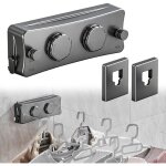 Corde � linge r�tractable2x5. 1m �tendoir � linge en acier inoxydablegris fil a linge ext�rieur retractable ...