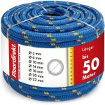 Corde structure tress�e r�sistance � la traction k2 bleu - jaune diam�tre: 10 mm longueur: 30 m