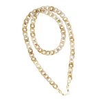 Cordon de lunettes - mya bay - beige - 70 cm - ac�tate - adaptable sur toutes les montures