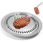 Coren pole  griller ronde gril sur barbecue coren plaque barbecue coren charbon en acier inoxydableanti ...