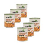 Coroos - lot 6x haricots blancs � la tomate - conserve 800g