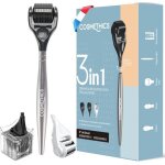 Dermaroller - cosmethics - kit repousse cheveux et barbe - 3 rouleaux d�montables - 025mm 05mm m�tal