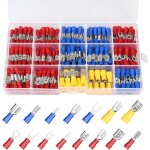 Cosses electriques a sertir 280 pi�ces 15 types cosses electriques 05 � 60 mm� connecteurs � sertir assortimen ...