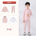 Costume 5 pices vitata pour garon - robe de marie et costume de spectacle pour enfant - costume gentleman ...