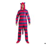 Costume de chat du cheshire - multicolore - combinaison � capuche - d�guisement adulte