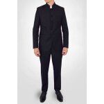 Costume col mao noir homme
