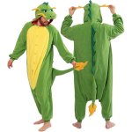 Costume dinosaure adulte polaire pyjama dragon unisexe dguisement carnaval fte combinaison hood