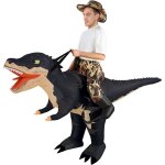 Costume gonflable dinosaure camouflage - adulte avec chapeau inclus - halloween et no�l