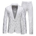 Costume homme 2 pi�ces fit formel smoking de mariage affaires soir�e v�tements masculin xh689 blanc