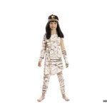 D�guisement - costume de momie pharaon - multicolore - polyester - fille 6 - 12 ans
