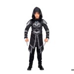 Costume - widmann - costume dassassin noir - manteau � capuche - gar�on - 6 mois � 12 ans