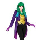Veste / costume de clown rieur femme multicolore en polyester - widmann