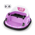 Costway 12v quad tamponneuse electrique pour enfants avec rotation  360 tlcommande led et musique ...