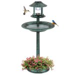 Costway 3 en 1 mangeoire à oiseaux sur pieds avec lumières solaires et led base de jardinière pour jardin ... Costway 3 en 1 mangeoire à oiseaux sur pieds avec lumières solaires et led base de jardinière pour jardin ...