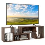 Costway 60 meuble tv 2 pcs modulaires meuble tv angle pour recoin combination libre meuble tv angle pour ... Costway 60 meuble tv 2 pcs modulaires meuble tv angle pour recoin combination libre meuble tv angle pour ...