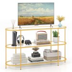 Costway 65 meuble tv en verre avec 3 grand plateaux en verre trempé pour salon chambre salle 140 x 41 ... Costway 65 meuble tv en verre avec 3 grand plateaux en verre trempé pour salon chambre salle 140 x 41 ...