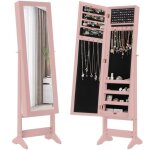 Costway armoire à bijoux sur pied avec miroir plein long 3 angles réglables crochets pour colliers emplacement ... Costway armoire à bijoux sur pied avec miroir plein long 3 angles réglables crochets pour colliers emplacement ...