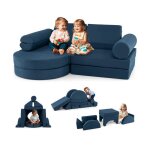 Costway canap� modulaire 13 pi�ces pour enfants en mousse convertible 145 x 71 x 46 cm mobilier pour ...