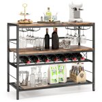 Costway casier à vin autoportant pour 7 bouteilles et 16 verres meuble range bouteille à 4 niveaux 4 ... Costway casier à vin autoportant pour 7 bouteilles et 16 verres meuble range bouteille à 4 niveaux 4 ...