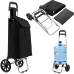 Costway chariot de courses pliable chariot de courses l�ger cadre m�tallique sac amovible pour courses ...