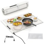 Costway chauffe plat Électrique pliable avec température minuterie réglables arrêt automatique 3 réglages ... Costway chauffe plat Électrique pliable avec température minuterie réglables arrêt automatique 3 réglages ...