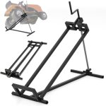 Costway cric lve tracteur tondeuse pliable dispositif de levage charge maximale 400kg rouge hauteur ...
