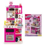 Cuisine enfants costway 3 ans + 54 accessoires jouet dnette avec sons et lumires ralistes adeaux de ...