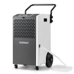 Costway dshumidificateur d?air electrique industriel 73 l / jour professionnel minuterie 24h surface ...