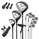 Costway ensemble clubs de golf 9 pcs homme gauchers - bois de parcours #3 un hybride #4 des fers #6 #7 ... Costway ensemble clubs de golf 9 pcs homme gauchers - bois de parcours #3 un hybride #4 des fers #6 #7 ...