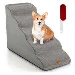Costway escalier pour animaux  5 niveaux en mousse haute densit rampe pour chien chat avec fond antidrapant ...