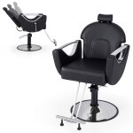 Costway fauteuil barbier hydraulique rotative pour salon de coiffure - hauteur réglables 75 - 87 cm - ... Costway fauteuil barbier hydraulique rotative pour salon de coiffure - hauteur réglables 75 - 87 cm - ...