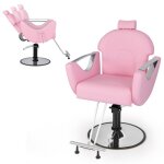 Costway fauteuil barbier hydraulique rotative pour salon de coiffure - hauteur réglables 75 - 87 cm - ... Costway fauteuil barbier hydraulique rotative pour salon de coiffure - hauteur réglables 75 - 87 cm - ...
