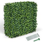 Costway haie artificielle 92 x 38 x 86 cm avec feuilles en pe ralistes mur vgtal en buis artificiel ...
