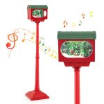 Costway lampadaire musical de noël de 150 cm en forme de boîte aux lettres avec lanterne boule de neige ... Costway lampadaire musical de noël de 150 cm en forme de boîte aux lettres avec lanterne boule de neige ...