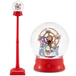 Costway lampadaire de noël musical 153cm - 15 led 8 mélodies décoration de noël - lanterne boule à neige ... Costway lampadaire de noël musical 153cm - 15 led 8 mélodies décoration de noël - lanterne boule à neige ...