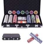 Costway mallette coffret de poker professionnelle 300 jetons 2 jeux de cartes 5 dés1 boutons etui en ... Costway mallette coffret de poker professionnelle 300 jetons 2 jeux de cartes 5 dés1 boutons etui en ...