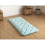 Costway matelas futon 90 x 200 cm surmatelas amovible lavable matelas de sol portable avec sac de transport ...