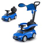 Costway mercedes benz 3 en 1 porteur enfants avec canopy r�glable barre de direction klaxon pour 18 - ...