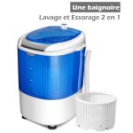 Mini machine à laver 170w costway - essoreuse à cuve unique 25 kg portable - fonction de chronométrage ... Mini machine à laver 170w costway - essoreuse à cuve unique 25 kg portable - fonction de chronométrage ...