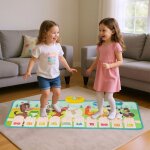 Costway piano bebe avec 10 animaux tapis deveil musical danse - cadeau jouets pour bbs (garons filles ...