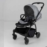 Costway poussette canne pliable b�b� avec si�ge r�versible & dossier inclinable panier inf�rieur harnais ...